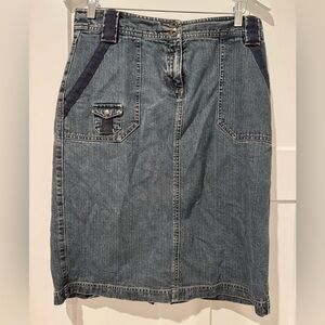 Bass Greyish Blue JeanSkirt